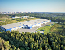 Вид здания. Мезонин Логистический парк Лобня Московская обл, Дмитровский городской округ, поселок совхоза Останкино Дорожная ул, 60, 35 276 м2 фото 1